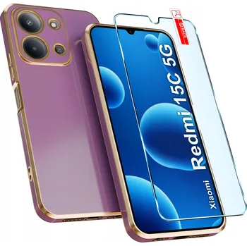 Pouzdro na mobilní telefon Zadní Kryt KrainaGSM pro Xiaomi Redmi 15C 5G fialový