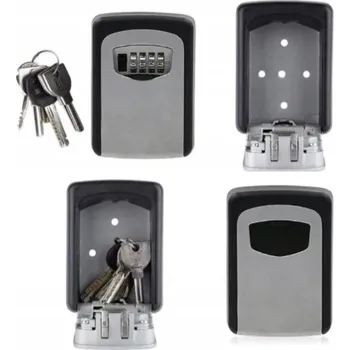 Trezor Sejf skříňka na klíče s kódem velká schránka kazeta s číselným zámkem