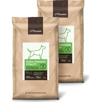 Krmivo pro psa Panakei Granule pro psy VITALITY Příchuť: Hovězí+Kachna+Králik 18kg