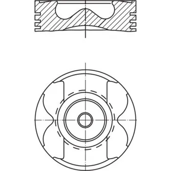 Píst motoru Píst MAHLE 001 PI 00177 001