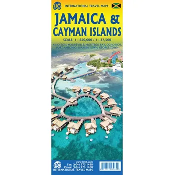 ITMB Publishing mapa Jamaica 1:250 t., Cayman Islands 1:37,5 t. ITM