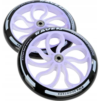 Kolečko ke koloběžce Náhradní kolo Galaxia Violet 200mm svítící LED (2 ks) (s ložisky)