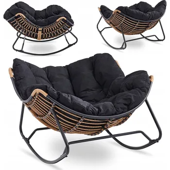 Křeslo Houpací křeslo Mebel Elite černé