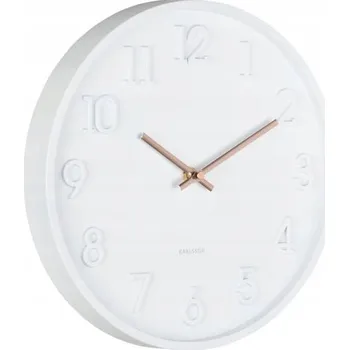 Hodiny Nástěnné hodiny, moderní do obýváku, kuchyně, bílé CALMA