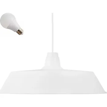 LED Závěsné svítidlo ALBERT 38 Cm patice E27 bílé kovové