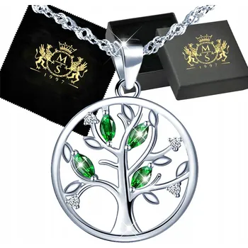 Náhrdelník Stříbrný náhrdelník 925 Přívěsek života Stříbro