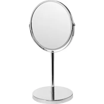 Zrcadlo Zrcadlo kosmetické zrcadlo stojící, 35 cm, chrom