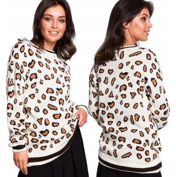 Dámský svetr BeWear dámský svetr bílý volný k bokům velikost S/M