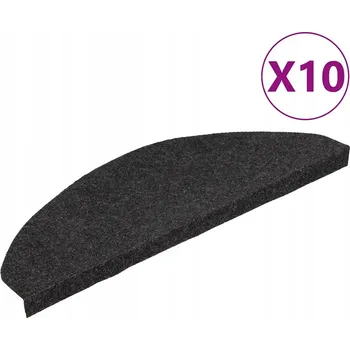 Nášlap na schod Nášlapy na schody z jehlové plsti, protiskluzové, černé, 65x22,5x3,5