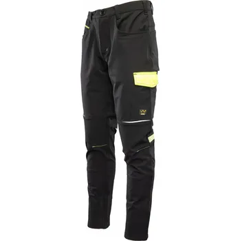 Pracovní obuv Pracovní kalhoty SOFTSHELL černé SEVEN KINGS RIVAL velikost 52