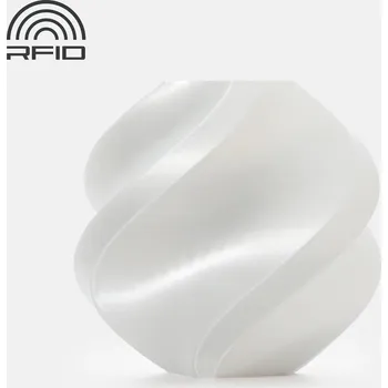 3D tisk Filament 1,75 mm Bambu Lab PLA Silk+ bílý, cívka 1 kg