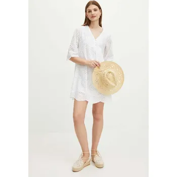 Dámské šaty Bavlněné šaty Medicine RS24.SUD907 béžová 01X, vel. L