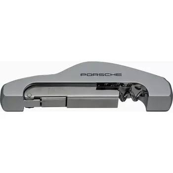 PORSCHE Otvírák lahví (Exkluzivní náčiní na víno Porsche vyrobené z tlakově litého zinku. S vývrtkou a řezačkou fólie. Design vychází z klasického tvaru Porsche 911)