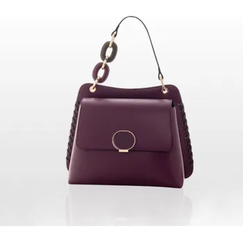 Kabelka CROMIA CLARISSA kožená kabelka – bordová