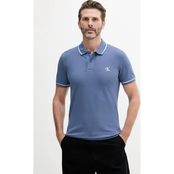 Pánské tričko Polo tričko Calvin Klein Jeans J30J315603 modrá 95B, vel. L
