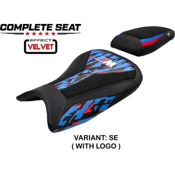 Sedlo na kolo TPZ Italia Kompletní sedlo BMW S 1000 RR 19-25 Varel Velvet Special Edition potah sedla: s logem SE (special edition)