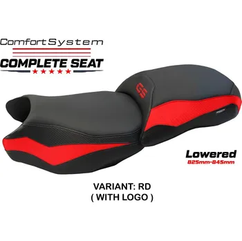 Sedlo na kolo TPZ Italia Kompletní sedlo BMW R 1250 GS 19-23 Paphos Comfort snížené potah sedla: s logem RD (red)