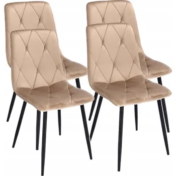 Jídelní židle Židle Jumi béžový velur 4 ks