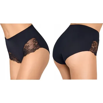 Kalhotky MARILYN Kalhotky s krajkou z organické bavlny a bambusu JULIA LACE ČERNÉ XL