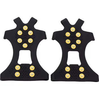 Cyklistické návleky Protiskluzové návleky na obuv s kovovými hroty, elastické gumové, velikost 39–44