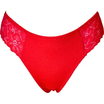 Kalhotky Dámská bavlněná tanga červená 3432 Velikost: XXL