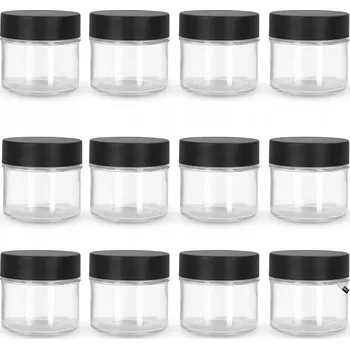 Zavařovací sklenice 12x Skleněná zavařovací sklenice 80 ml na potraviny, koření, malá zavařovací sklenička s víčkem