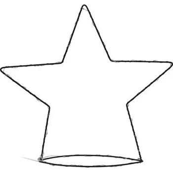 Vánoční dekorace Home Styling Collection Jednoduchá drátěná figurka s LED dekorací, 34 cm