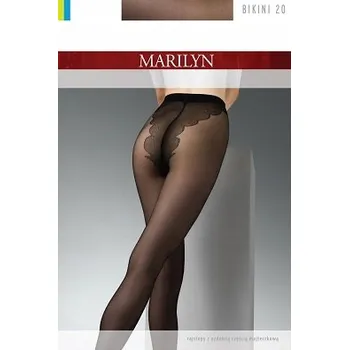 Dámské punčochy Punčocháče hladké Marilyn Bikini 20den černé Nero velikost 2