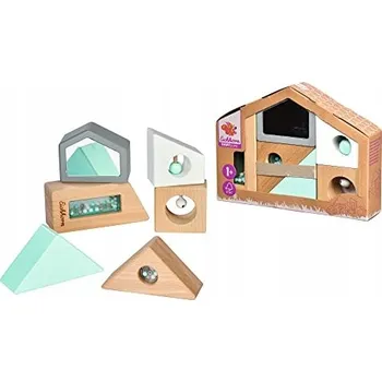 ostatní stavebnice Stavebnice kostky Eichhorn Baby Pure zvukové dřevěné FSC 12 měsíců