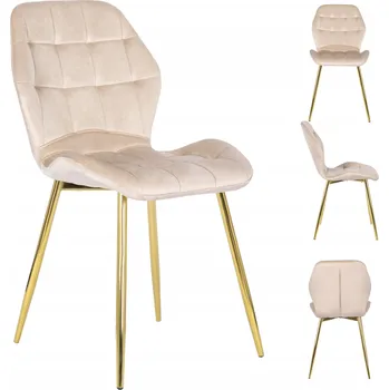 Židle Mebel Elite béžový velur 1 ks