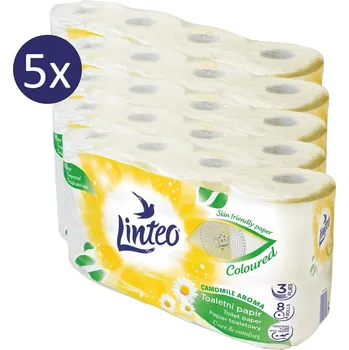 Toaletní papír Vlhčený toaletní papír Linteo 40 ks