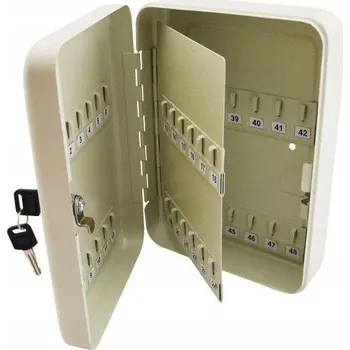 Skříňka na klíč Skříňka na klíče 48 míst 25x18x8 bílá uzamykatelná