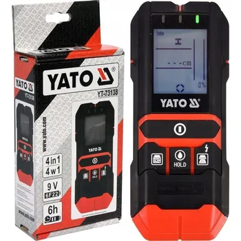 YATO YT-73138 DETEKTOR PROFILŮ, VODIČŮ, VLHKOMĚR 4v1