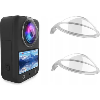 Příslušenství pro videokameru Sada krytek 2x Polykarbonátová ochranná krytka PC na objektiv DJI Osmo 360