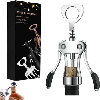 Otvírák Vývrtka OTVÍRÁK na víno lahví zátek ocelová pevná