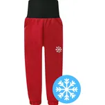 V-Mart, Zimní červené softshellové kalhoty s beránkem 140