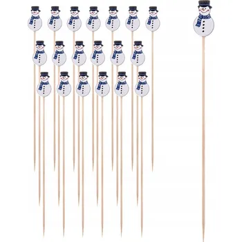 Párátko a napichovátko 20 x Párátka Vánoční špejle na svačinu a korečky 12 cm