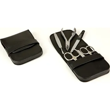 Solingen 1162 pánská manikúra v koženém pouzdře černá