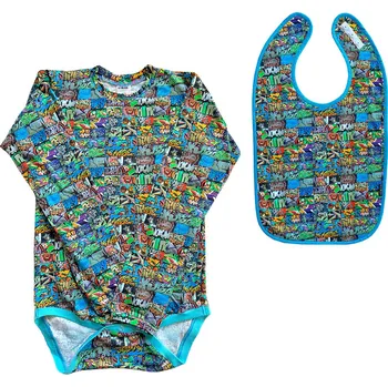 Body Set: Bodytriko s "neviditelným" bryndákem (komiks) Velikost: 164