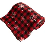 HOME ELEMENTS Deka 150x200 cm, Káro s vločkami