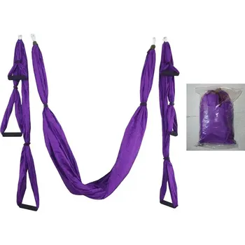 Plavecké rukavice Aerial jóga závěs na yogu - fialová (YGA2)