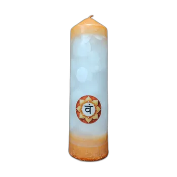 Svíčka Čakrová svíčka 2. čakra Sakrální (Svadhisthana) MAXI válec – ...