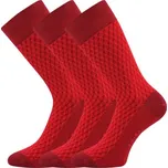 Ponožky pánské společenské Lonka ŽERYK vínové (3 páry) Velikost: 39-42 (26-28)