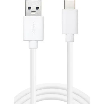 Datový kabel Sandberg USB-C 3.1 na USB-A 3.0 1M SAVER kabel USB 3.0 (3.1 Gen 1) USB C USB A Bílý