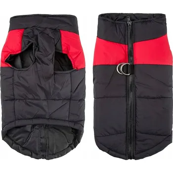 Obleček pro psa Zimní vesta pro psa černo-červená vel. S