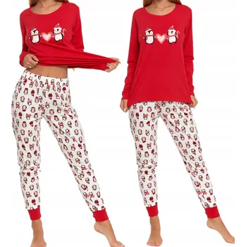 Dámské pyžamo Moraj dámské pyžamo bavlna červené, velikost XL