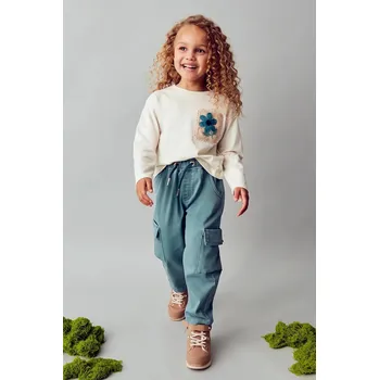 Dívčí kalhoty Dětské kalhoty Mayoral 4572.6C.Mini.9BYA tyrkysová 67X, vel. 92