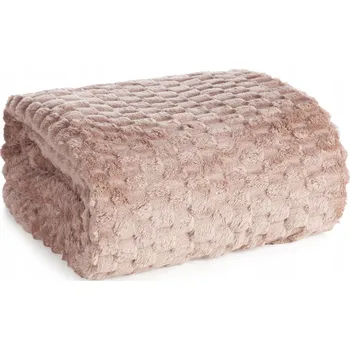 Přehoz na lůžko Přehoz na postel Eurofirany polyester 200 cm x 150 cm růžový