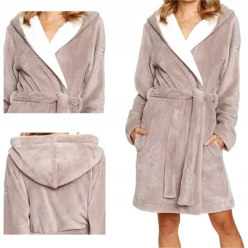 Dámské noční prádlo Dámský župan teplý silný s kapsami ke kolenům Doctor Nap *L