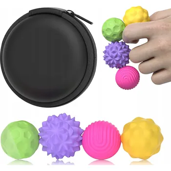 ostatní stavebnice MAGNETICKÉ SILIKONOVÉ ANTISTRESOVÉ KULIČKY SENZORICKÉ PRO DOSPĚLÉ 4 KS